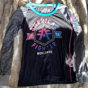 Long sleeve Size M Womens American Fighter top